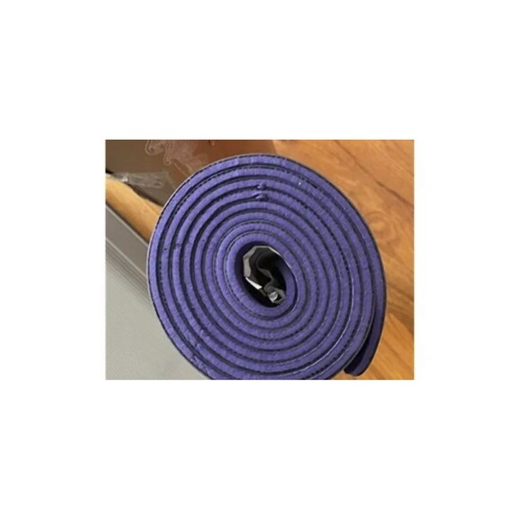 New Eco Salute Prana Yoga Mat Pilates Cobalt Blue Purple Stretching NIP NWT Nice - Picture 4 of 6